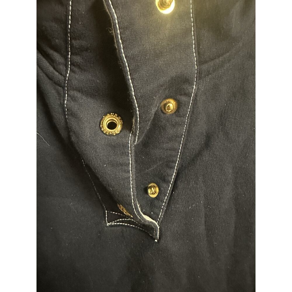 Ralph Lauren Polo Jeans Co Sweatshirt Sweater Med Navy Blue 67 RL 1967 Logo Ties - Picture 5 of 7